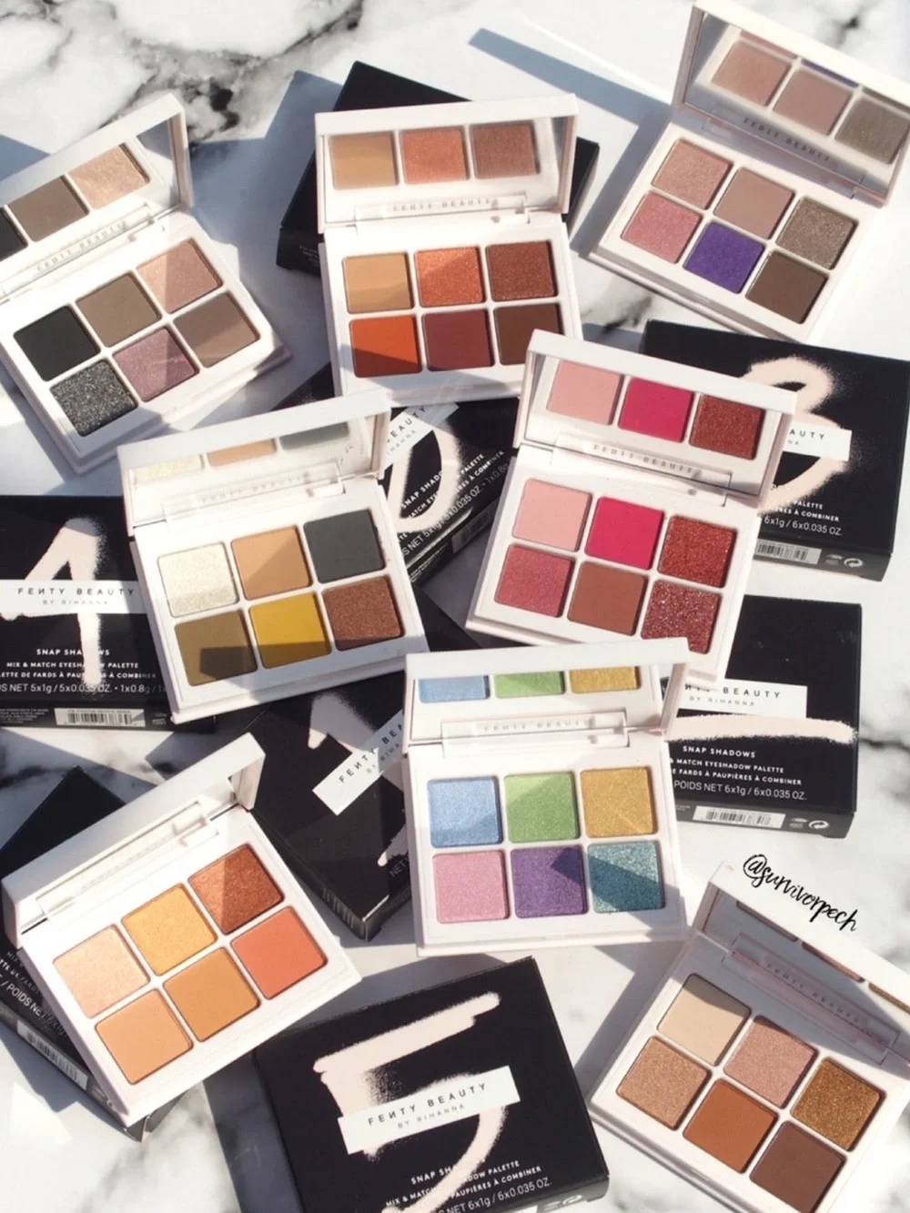 FENTY BEAUTY BY RIHANNA SNAP SHADOWS MIX & MATCH EYESHADOW PALETTE;—6 SMOKY